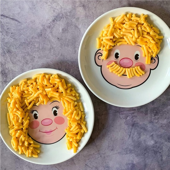 Mr. Food Face•Vintage 8.25” Plate•Happy Eaters Make Better Eaters•Gently Used🌼 - Picture 3 of 12